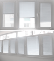 Volets en alliage d'aluminium BOCHARM, nouvelle conception, stores magnétiques intégrés manuels pour l'intérieur