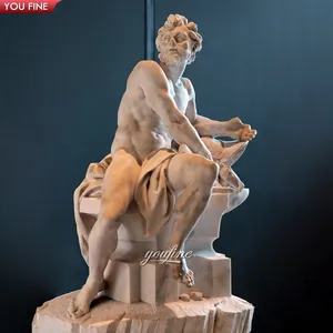 La vida de mármol de tamaño famoso Hefesto dios griego estatua