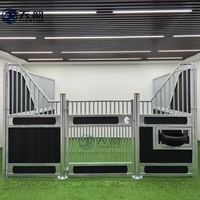 Écurie à chevaux préfabriquée en acier galvanisé pour l'extérieur, écurie à chevaux de style européen luxueux, écurie à chevaux durable