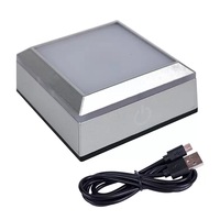 Base de présentation en cristal 3D Small Bridge Wholesale 558 avec éclairage LED, support de luxe, éclairage blanc écologique, porte-lampe