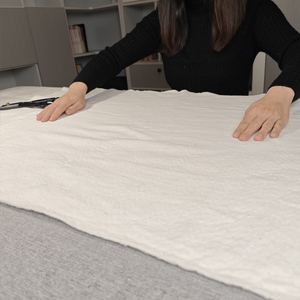 Relleno de Tela Artesanal Blanca Blanqueada Lavable de Alta Calidad, Tamaño Queen (90x108 pulgadas), Esencial para <span class=keywords><strong>Patchwork</strong></span> y Edredones, Relleno de Algodón - Product Image 4