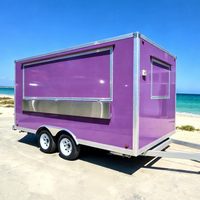 Remorque alimentaire standard australienne avec cuisine fonctionnelle, camion de restauration mobile pour barbecue et poulet grillé