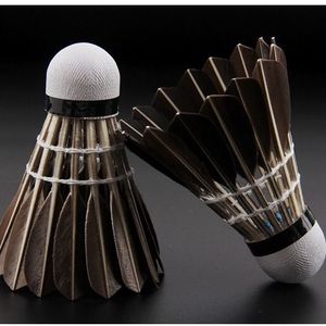 Venta Directa de Fábrica de Bádminton, Volantes Recreativos de Plumas de Pato Negros, Económicos, Duraderos, para Estudiantes, Paquete de 12, China - Product Image 3