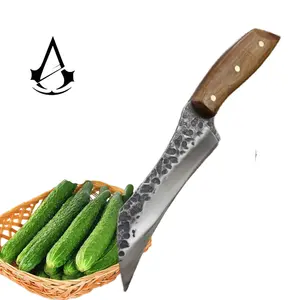 中国の鍛造一体型フルーツピーリングナイフ屋外ショートクッキングシャープカッティングナイフ