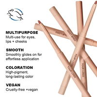 Crayon à lèvres crémeux rose minéral naturel végétalien waterproof haute pigmentation, vente en gros, logo personnalisé, certifié MSDS, marque privée