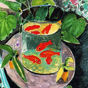 CHENISTORY DZ992421 Goldfish en la taza lienzo pintura conjunto cuadros aceite pintura divertida por números sin marco