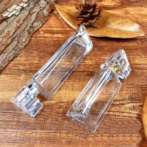 China Manufacturer Hot Selling And Beautiful Square Luxury Exquisite Glass Perfume Bottle