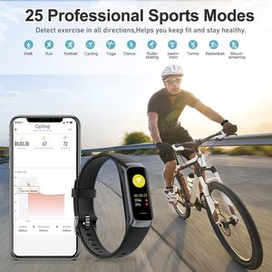 Fitness Tracker Spurkey Monitoraggio Continuo di Frequenza Cardiaca, Ossigeno nel Sangue, Sonno, Contapassi, Calorie, Pressione Sanguigna IP68 Smart - Product Image 5