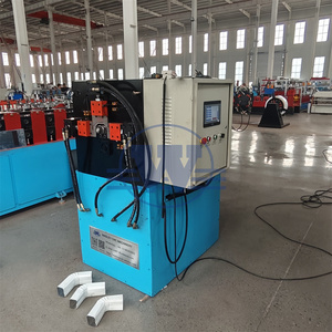 เครื่องขึ้นรูปท่อน้ำฝนหลังคาเย็นแบบอัตโนมัติ CNC เครื่องขึ้นรูปรางน้ำฝนและข้อต่อโค้ง - Product Image 5