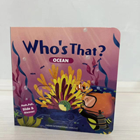 Livre d'images interactif avec sons, Océan, Qui est-ce ? Livre d'apprentissage précoce en papier et plastique résistant