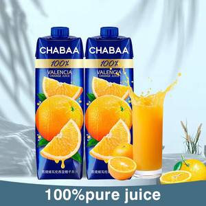 เครื่องดื่มผลไม้ชาบาะ รสส้ม ขนาด 1 ลิตร น้ำผลไม้บรรจุขวด เครื่องดื่มอ่อน เครื่องดื่มแปลกใหม่ - Product Image 2