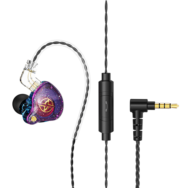 Colorful In-ear Headphones with Wired Microphone and Subwoofer, Fit Ear Shape, Equipped with 3.5mm Interface, Durable.