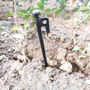 Piquets de tente en acier épaissi 20cm 25cm 30cm, clous de sol en fer noir pour le camping en extérieur, tentes et auvents - Product Image 2