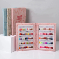 Nouveau tableau d'affichage magnétique de couleur d'ongle de KINNCO 120 couleurs avec le livre d'affichage magnétique de couleur de vernis à gel