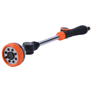 Metal Multifunctional Garden Water Gun 8-Function Variable Spray Patterns For Car Wash Plant Watering <b>Floor</b> <b>Cleaning</b> - Product Image 1