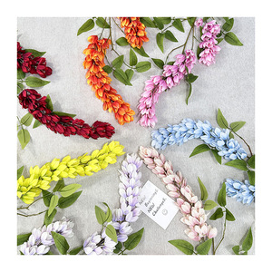 Meiyu Craft Flowers - Guirnalda de Glicinia Artificial, Flores de Seda para Decoración de Pasillos de Boda, Decoración del Hogar, Arreglos Florales DIY - Product Image 3