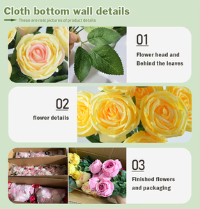 <span class=keywords><strong>Bouquet</strong></span> <span class=keywords><strong>de</strong></span> fleurs <span class=keywords><strong>de</strong></span> mariage 9 têtes <span class=keywords><strong>de</strong></span> roses artificielles, <span class=keywords><strong>bouquet</strong></span> <span class=keywords><strong>de</strong></span> mariée, arrangements floraux <span class=keywords><strong>de</strong></span> mariage, roses artificielles en <span class=keywords><strong>gros</strong></span> - Product Image 5