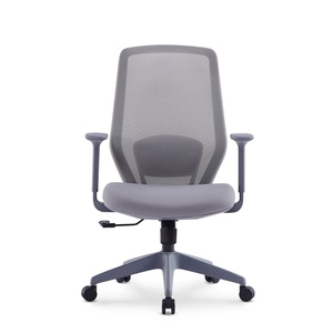 Modern Furniture Design Mid-back Mesh Normal Chair <b>Cheap</b> Comfortable Swivel Staff Office Chair - Product Image 5