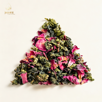 Thé Oolong au charbon de bois de rose rouge à double pétale naturel, 100 sachets, ingrédients purs, sans additifs, fournisseur de thé