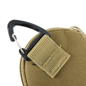 Monedero de Tela <span class=keywords><strong>Oxford</strong></span> MOLLE de Color Sólido al por Mayor, Bolsos Urbanos Simples con Cremallera para Hombre, para Auriculares, Tarjetas, Deportes al Aire Libre, Mini Bolsos para Mujer - Product Image 4