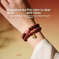 Pulsera de cuentas con fragancia natural de bergamota y cáscara de naranja, incienso tradicional hecho a mano, calmante y suavizante para el estómago.