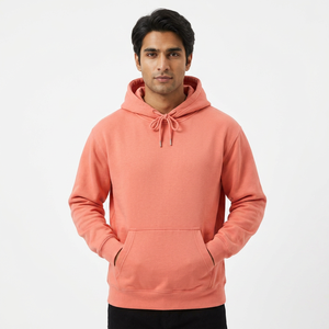Meilleurs sweats à capuche oversize pour hommes avec poche kangourou, respirants, légers, en tricot uni avec motif imprimé, faible MOQ - Product Image 2