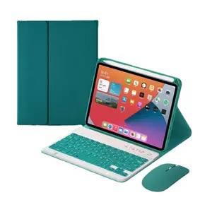 Özel sihirli silikon klavye kapak için iPad Mini 6 deri Flip Case Touchpad ile iPad klavye aksesuarı