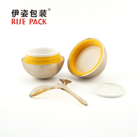Emballage cosmétique 30g 50g Pot de crème avec cuillère Forme unique Crème pour le visage Conteneur Tumbler Bottle