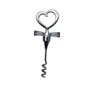 Heart Shape Metal Wine Bottle Stopper And Corkscrew Set For Valentine's Day Gifts Simple Style Zinc Alloy - Product Image 3