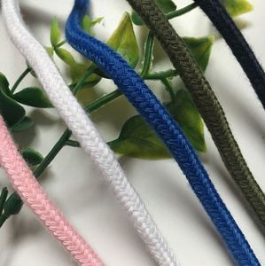 Factory Custom 5mm Round Colored Polyester Hoody Drawcord With Tipping Ends - Product Image 2