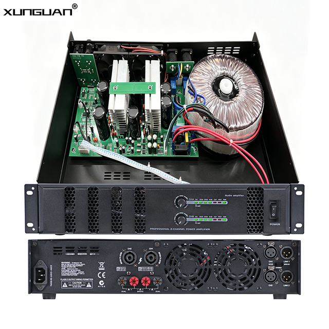 L Series Professional Audio 2U Half Copper Half Aluminum 2Ch*400W-2Ch*1000W Transformer Class D Amplifier Module for Live Show