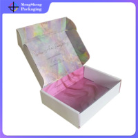 Kosmetik Flat Mailer Custom Printing Wellpappe Kraft karton Papier karton für Versand boxen Geschenk box