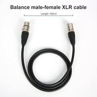 Câble d'alimentation XLR mâle à microphone à faible bruit de haute qualité Câble d'alimentation à 3 broches