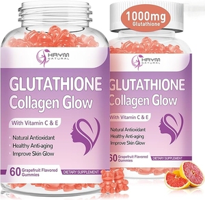 Amazon tìm kiếm nóng cho phát sáng L-Glutathione collagen, da tự nhiên phát sáng Gummies, collagen phát sáng Gummies - Product Image 1