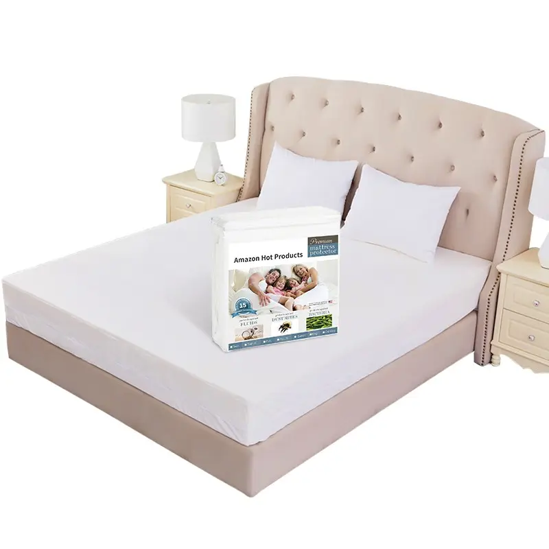 Premium Bedbug yatak koruyucu su geçirmez yatak çarşafı kapak fermuar Bedbug yatak örtüsü