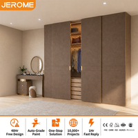 Meubles de chambre à coucher modernes et minimalistes sur mesure, armoire de rangement pour vêtements, porte coulissante en cuir, placard en bois