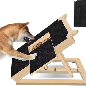 Cross-border wooden dog <b>scratching</b> <b>post</b> with pull-out treat hiding box, height adjustable, dog nail <b>scratching</b> <b>post</b>, claw - Product Image 1