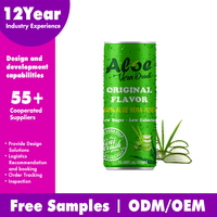 Vente en gros boisson gazeuse nouveau Design mode en conserve Original jus de boisson à l'aloe Vera