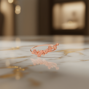 Boucles d'oreilles manchette en alliage de zinc couleur or rose, motif dessin animé, unisexe, bijoux fantaisie mignons et tendance - Product Image 2