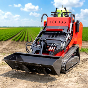 Minicargadora de orugas con control piloto, directa de fábrica, capacidad de 450 kg, peso de 1330 kg, para construcción agrícola - Product Image 1