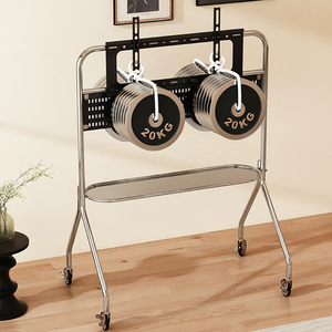 Supporto <span class=keywords><strong>Mobile</strong></span> per <span class=keywords><strong>TV</strong></span> LCD con Consegna Rapida, Telaio in Acciaio Inossidabile e Ruote, Carrello <span class=keywords><strong>TV</strong></span> <span class=keywords><strong>Mobile</strong></span> - Product Image 4