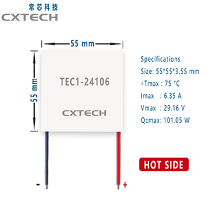 <span class=keywords><strong>Elementos</strong></span> Peltier TEC1-24106 para Calentamiento y Enfriamiento Láser, Módulo Termoeléctrico <span class=keywords><strong>de</strong></span> Chip Semiconductor, 55*55mm, 30V - Product Image 1