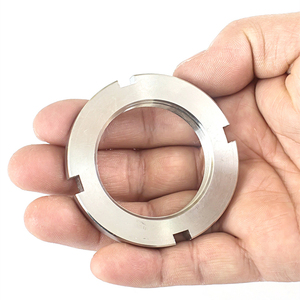 Din981 304 thép không gỉ bánh xe locknut M10 M12 M14 M16 M18 M20-M160 rãnh vòng khóa <span class=keywords><strong>Nuts</strong></span> cho cán mang - Product Image 5
