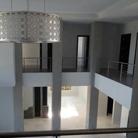 Daiya — grille en fer design pour véranda, avec poste ronde et rambarde, finition miroir