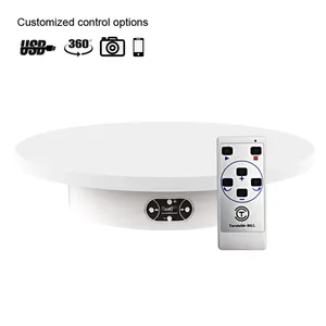 30cm 360 Turntable Adjustable Speed Remote Control Rotating Electric Display Stand For Photography Product Display St