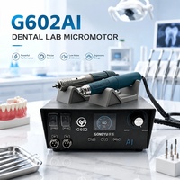Micromoteur sans balais pour laboratoire dentaire, double pièce à main, 60000 tr/min, mode IA, protection par fusible, étanche, machine de meulage dentaire