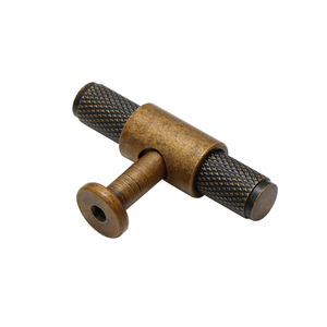 مقبض على شكل حرف T من البرونز العتيق ، درج مضمد على الطراز الصناعي ، درج للمطبخ وغرفة النوم وغرفة المعيشة في الهواء الطلق والفندق والمدرسة - Product Image 2