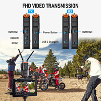 R100 Extension de Transmission Vidéo Sans Fil 1080P, Adaptateur Émetteur et Récepteur Vidéo HDMI Sans Fil pour Caméra 1 Émetteur vers 8 Récepteurs