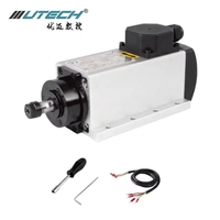 Kit moteur de broche refroidi par air 0,8KW 2,2KW 24000RPM BT30 110V 220V avec VFD pour routeur CNC, gravure et fraisage, en stock entrepôt Chine