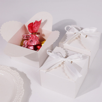Boîte à savon pliante rose mignonne avec ruban, emballage cadeau carré en carton coloré, personnalisable avec logo, vente en gros, fabricant